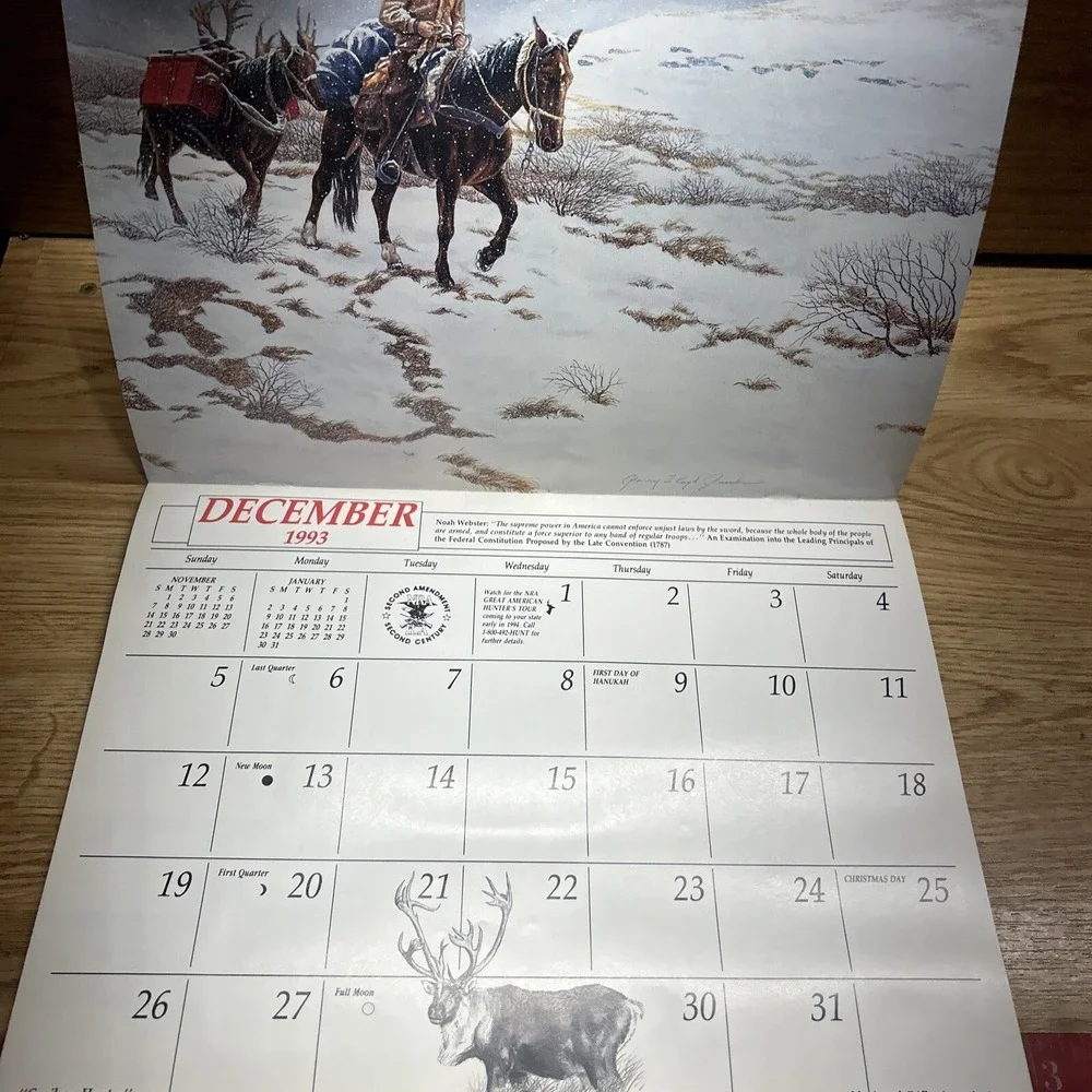 Vintage NRA-ILA CONSERVATION CALENDAR- National Rifle Association